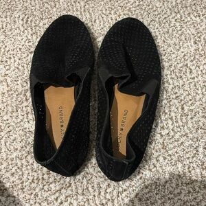 Black loafers